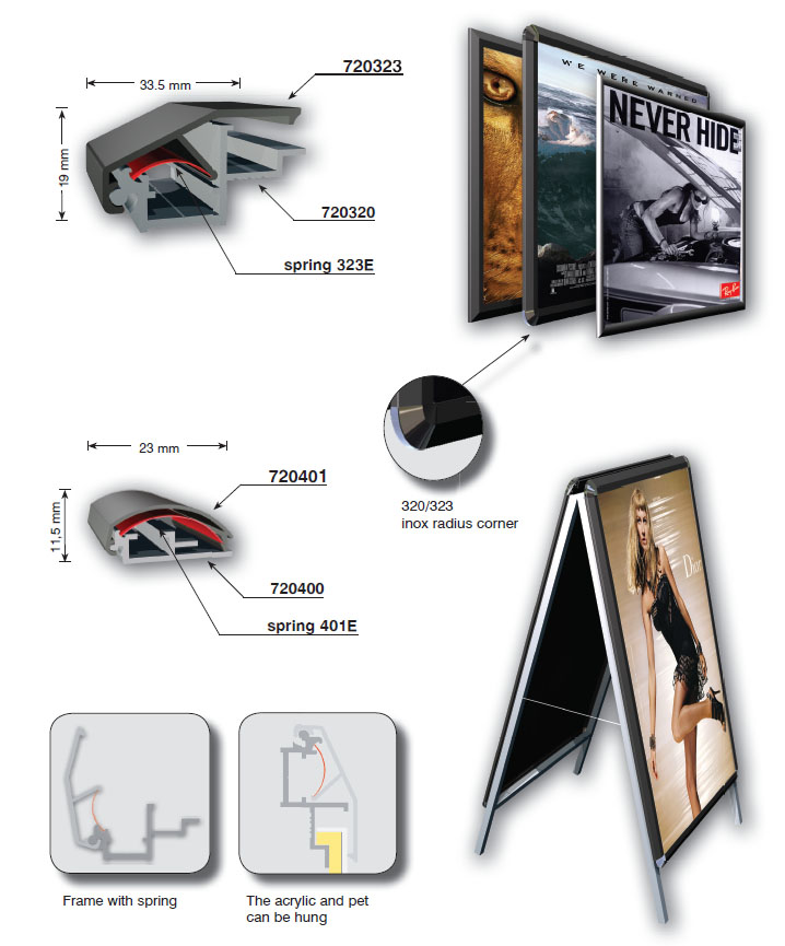 aluminum clip frame