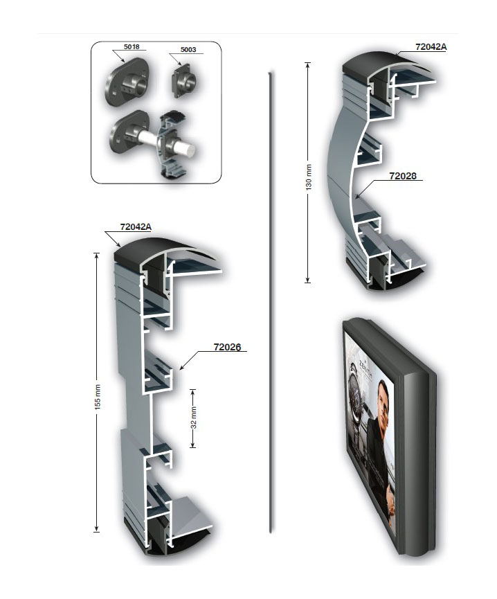 double sided lightbox 155 130